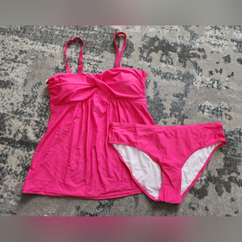 Women's Large Hot Pink tankini